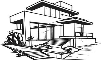 robusto residencia icono grueso y negrita casa contorno vector robusto vivienda símbolo negrita casa bosquejo en vector formato