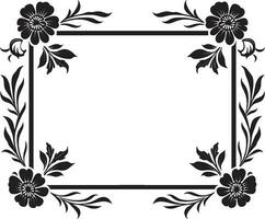 resumen elegancia geométrico loseta floral emblema elegante patrones negro floral vector logo