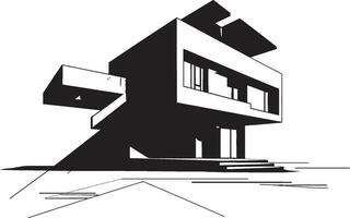 sofisticado vivo icono moderno casa idea vector logo de buen tono habitat símbolo elegante casa diseño vector icono