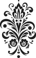 Indigenous Blooms Ethnic Floral Logo Icon Design Ceremonial Petals Decorative Ethnic Floral Element vector