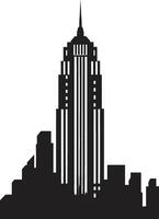 Metropolis Impressions Multifloor Cityscape Logo Design Skyline Dreamscape Multifloor Urban Vector Emblem