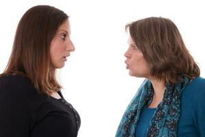 mother and daughter fighting photo