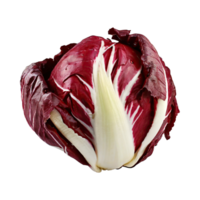AI generated Radicchio With A Bitter Taste, Without Shadow, Isolated Transparent Background png