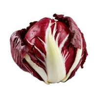 ai généré radicchio avec une amer goût, sans pour autant ombre, isolé transparent Contexte png