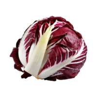 AI generated Radicchio With A Bitter Taste, Without Shadow, Isolated Transparent Background png