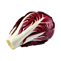 ai généré radicchio avec une amer goût, sans pour autant ombre, isolé transparent Contexte png