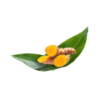 AI generated Floating Of Yellow And Orange Turmeric With Sliced, Isolated Transparent Background png