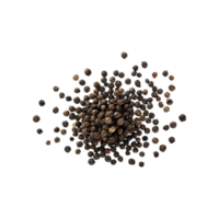 AI generated Floating Of A Pile Of Black Pepper Corns, Without Shadow, Isolated Transparent Background png