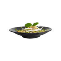 AI generated Floating Of Indonesian Bean Sprouts, Without Plate, Without Shadow, Isolated Transparent Background png