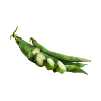 AI generated Floating Of Fresh Beans With Sliced Of Beans, Without Shadow, Isolated Transparent Background png