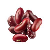 AI generated Floating Bunch Of Red Beans, Without Shadow, Isolated Transparent Background png