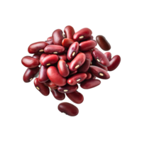 AI generated Floating Bunch Of Red Beans, Without Shadow, Isolated Transparent Background png