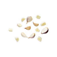 AI generated Slices Of Garlic, Without Skin, Without Shadow, Isolated Transparent Background png