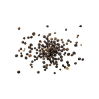 AI generated Floating Of A Pile Of Black Pepper Corns, Without Shadow, Isolated Transparent Background png