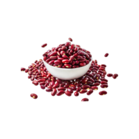 AI generated Floating Bunch Of Red Beans, Without Shadow, Isolated Transparent Background png