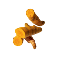 AI generated Slices of Curcuma, Earthy, Without Shadow, Isolated Transparent Background png