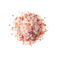 AI generated Floating Of White And Pink Salt Crystals, Without Shadow, Isolated Transparent Background png