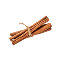 AI generated Floating Of Bunches Stick Of Brown Cinnamon Bark, Single, Isolated Transparent Background png