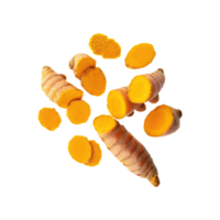 AI generated Slices of Curcuma, Earthy, Without Shadow, Isolated Transparent Background png