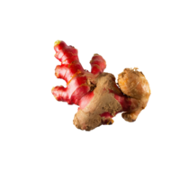 AI generated Bunch Red Ginger With Leaf Of Gringer, Isolated Transparent Background png