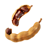 AI generated Floating Of One Slice A Tamarind, Without Shadow, Isolated Transparent Background png