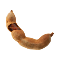 AI generated Floating Of One Slice A Tamarind, Without Shadow, Isolated Transparent Background png