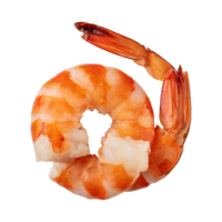 AI generated Floating Of Shrimp Ebi, Without Shadow, Isolated Transparent Background png