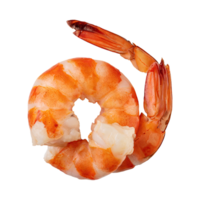 AI generated Floating Of Shrimp Ebi, Without Shadow, Isolated Transparent Background png