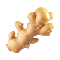 AI generated Floating Of One Aromatic Ginger , Isolated Transparent Background png