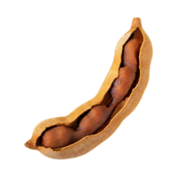 AI generated Floating Of One Slice A Tamarind, Without Shadow, Isolated Transparent Background png