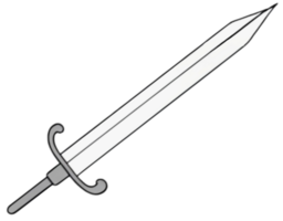 AI generated a sword, illustration png