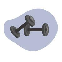 Biceps Dumbles gym element vector