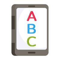 un icono de diseño creativo de aprendizaje abc vector