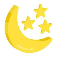 An icon design of clear night vector