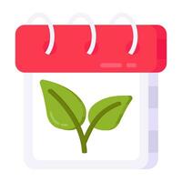 An icon design of eco schedule vector