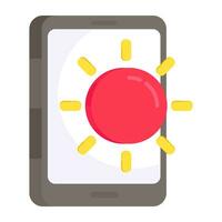 Premium download icon of mobile brightness vector