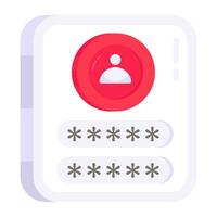 A unique design icon of profile login vector