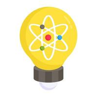 A colored design icon of science idea vector