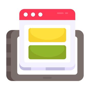 An icon design of web layout vector