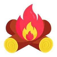 Perfect design icon of fireplace vector