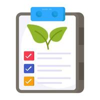 Editable design icon of checklist vector