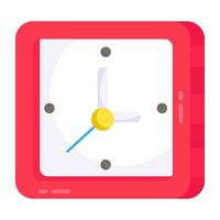 Editable design icon of wall clock vector