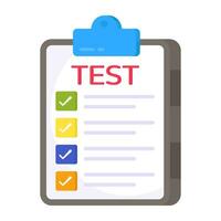 Modern design icon of test sheet vector