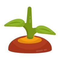 Vector design of growing plant