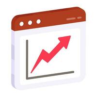 Premium download icon of web statistics vector