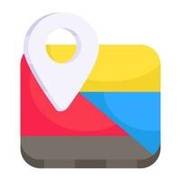 Modern design icon of map vector