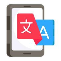 Vector design of language translator icon