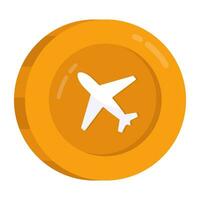 Creative design icon of airplane vector