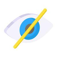 A unique design icon of blindness vector