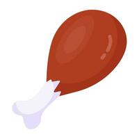 A perfect design icon of drumstick vector